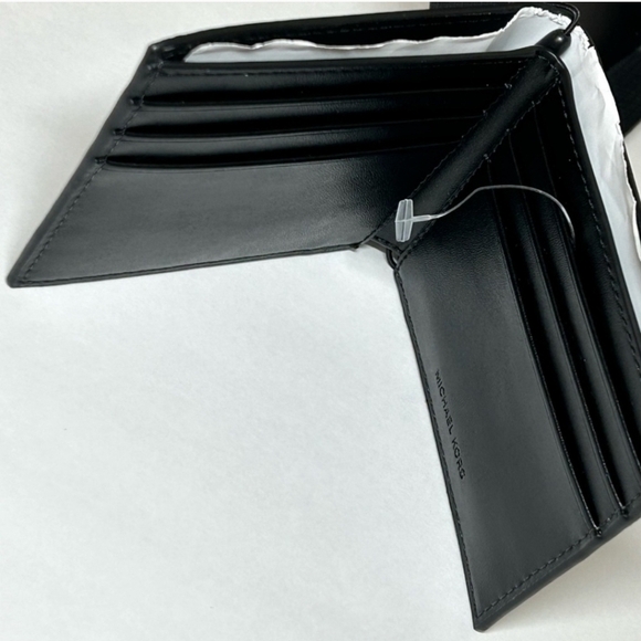 🔹️ Michael Kors🔹️ Men’s Slim Billfold Signature Wallet Black Jet Set Mens ✨️🖤 - Picture 6 of 8